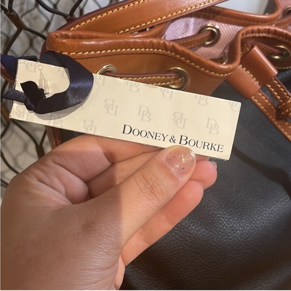 NWT Dooney & Burke Drawstring Bucket Bag - Picture 5 of 12